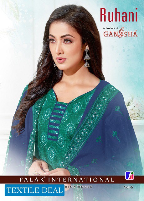 Ganesha Ruhaani Vol-6 Wholesaler Dress Material