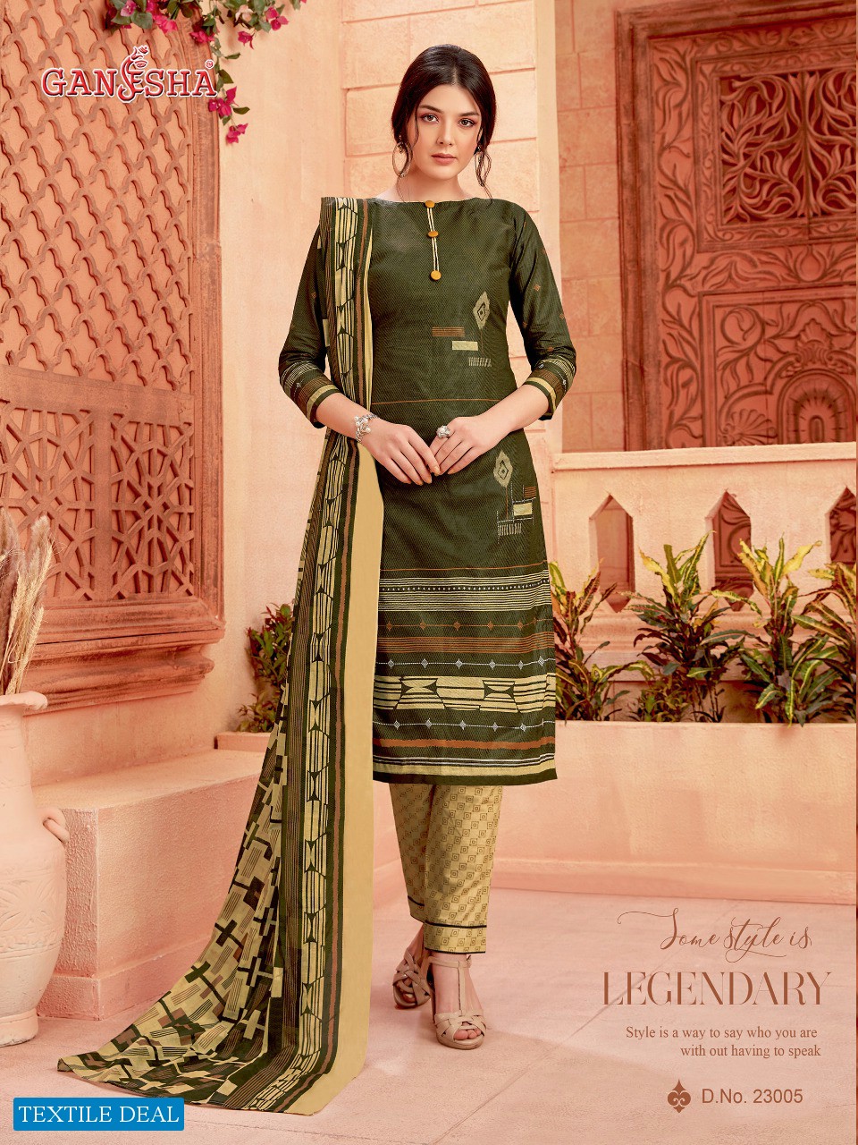 Ganesha Vol-23 Wholesale Cotton Printed Dress Material