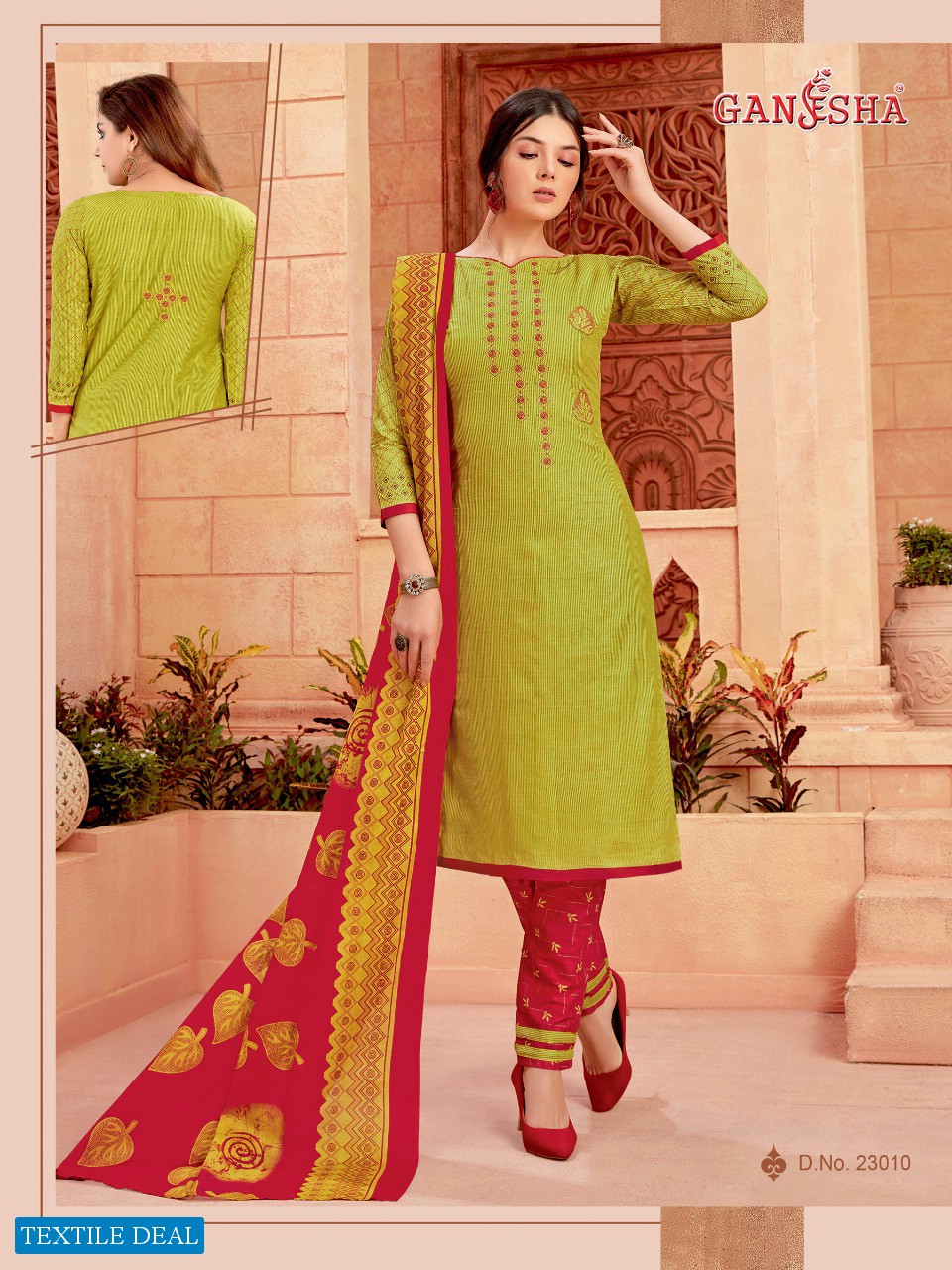 Ganesha Vol-23 Wholesale Cotton Printed Dress Material