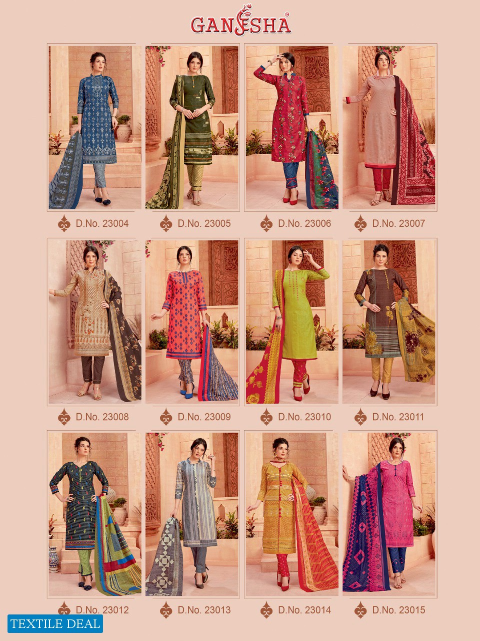 Ganesha Vol-23 Wholesale Cotton Printed Dress Material