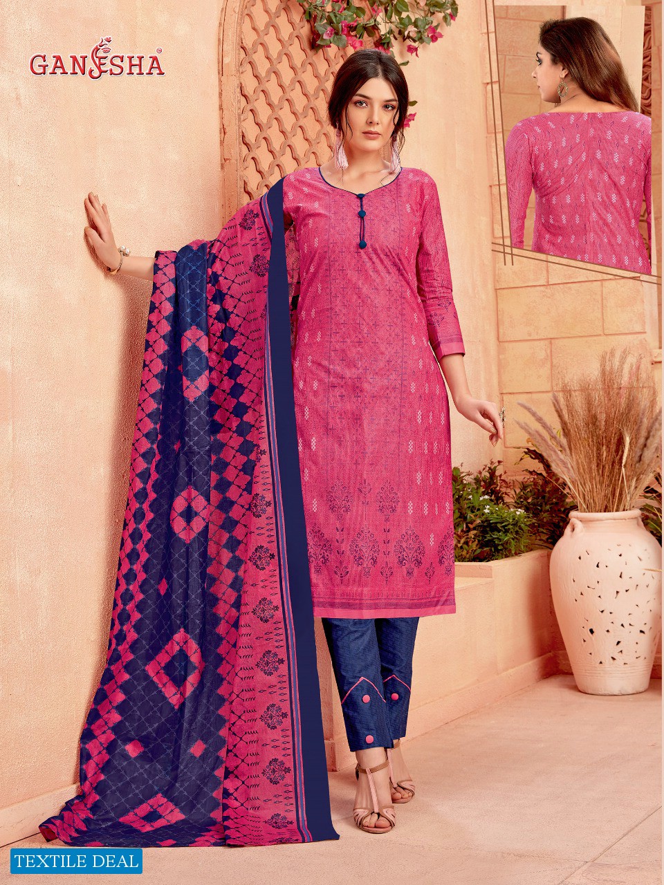 Ganesha Vol-23 Wholesale Cotton Printed Dress Material