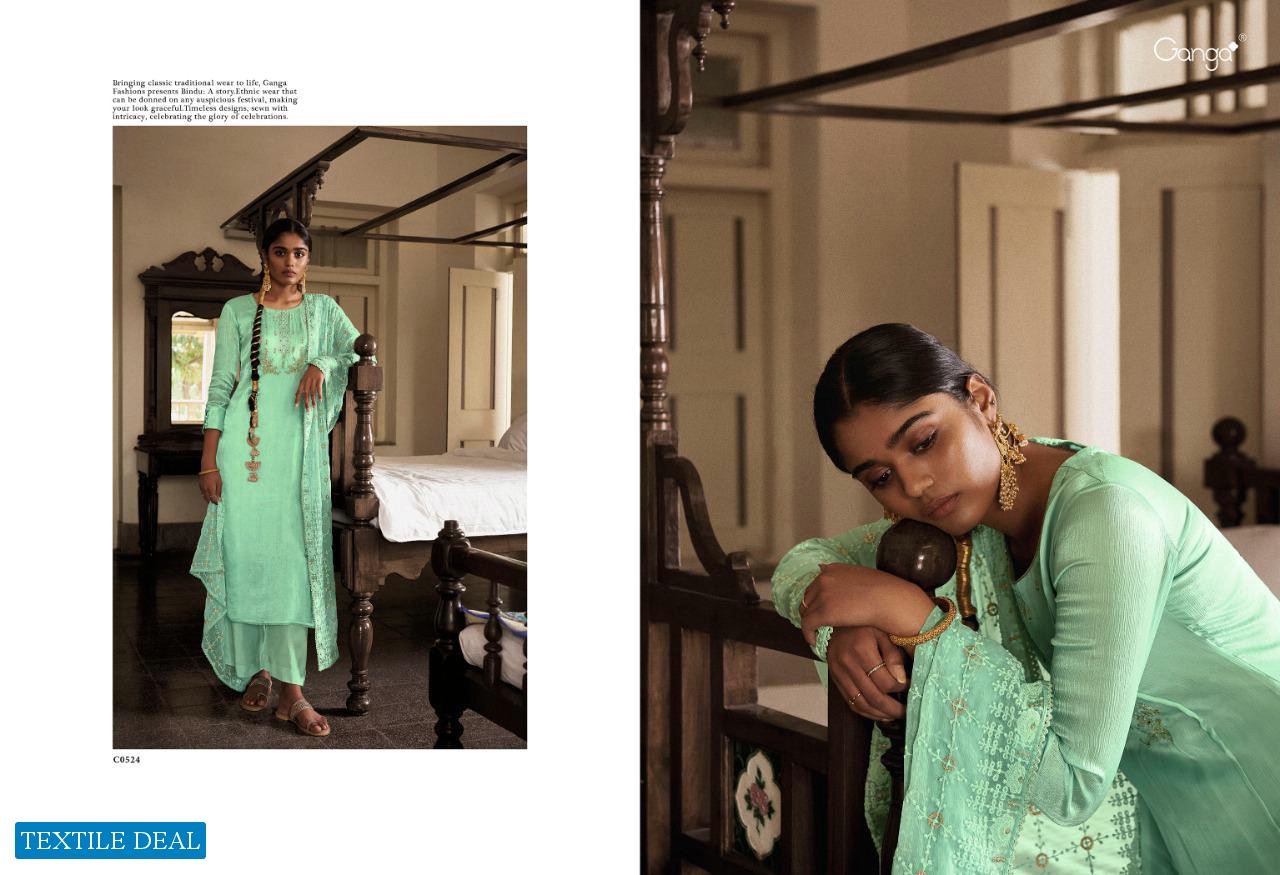 Ganga Bindu Wholesale Bembarg Silk Salwar Suits