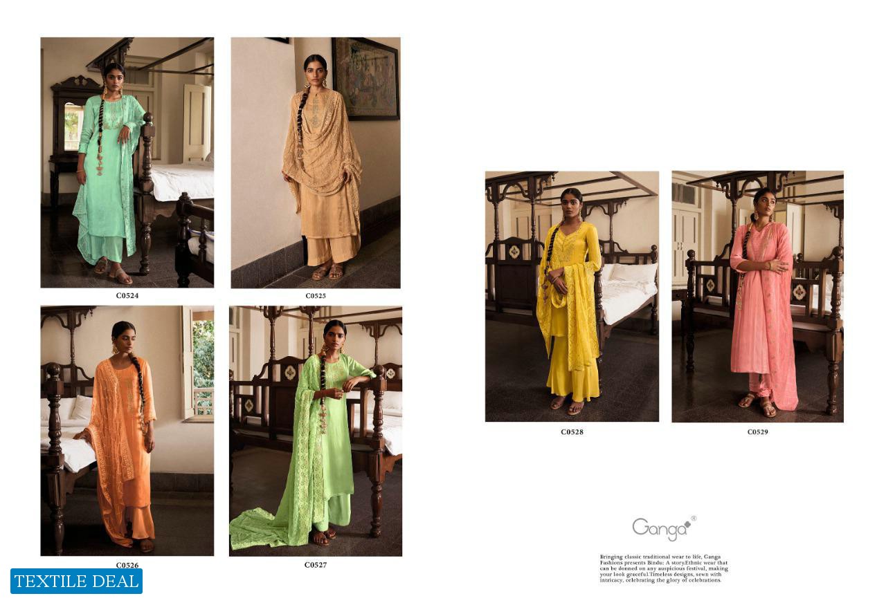 Ganga Bindu Wholesale Bembarg Silk Salwar Suits