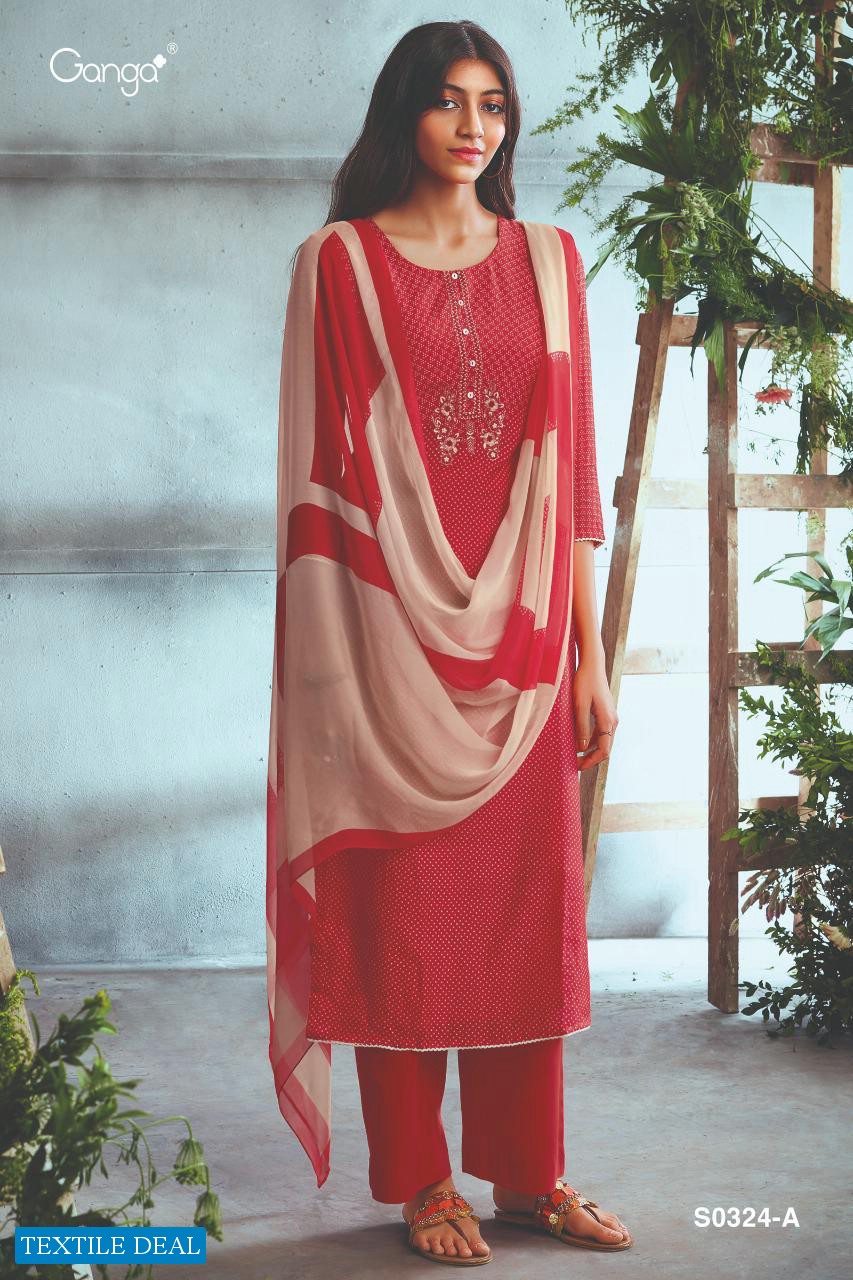 Ganga Chasni S0324 Wholesale Casual Salwar Suits
