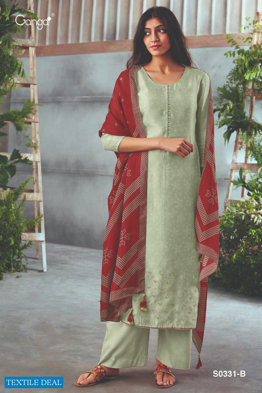 Ganga Hanna S0331 Wholesale Straight Salwar Kameez