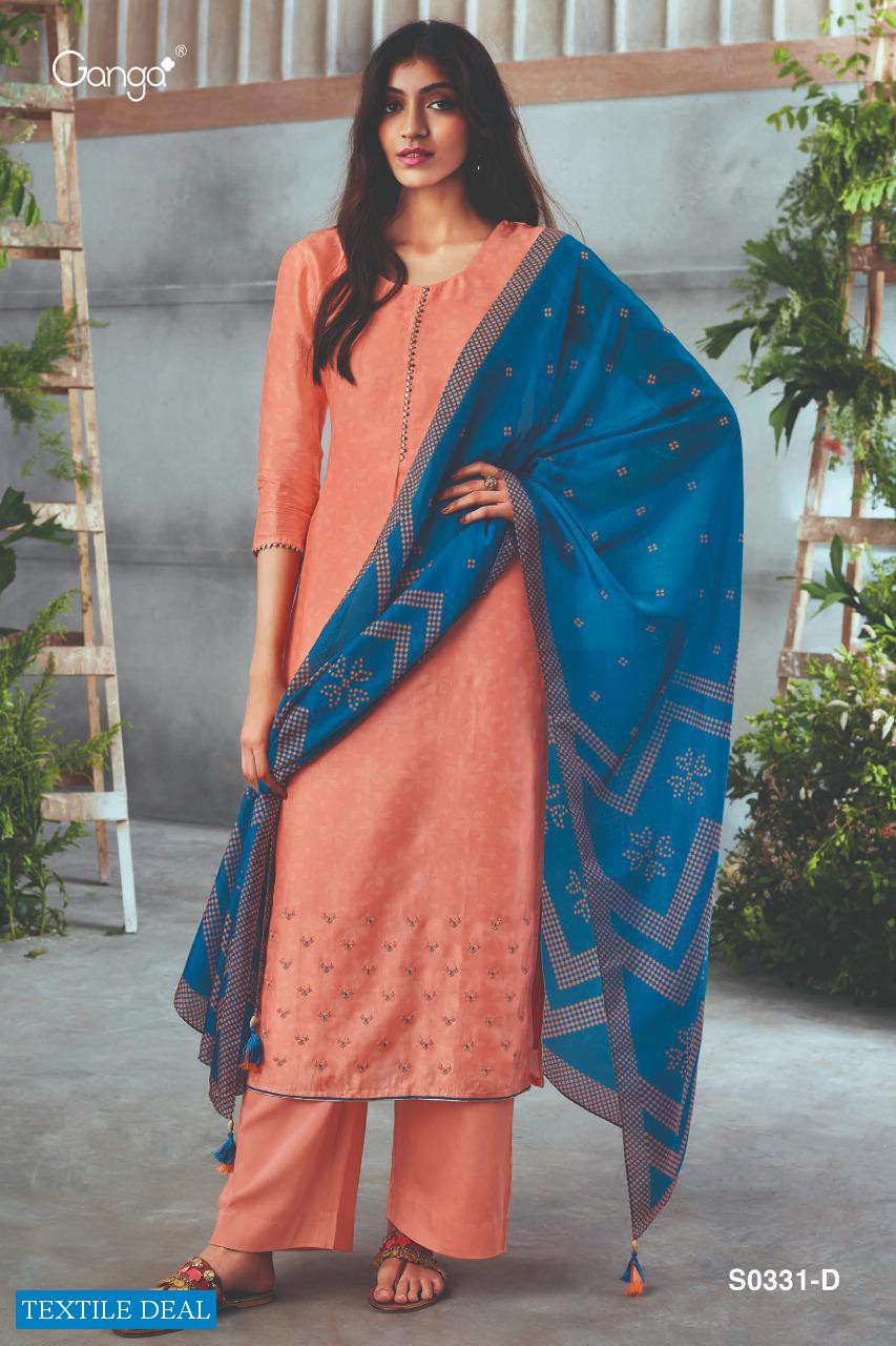 Ganga Hanna S0331 Wholesale Straight Salwar Kameez