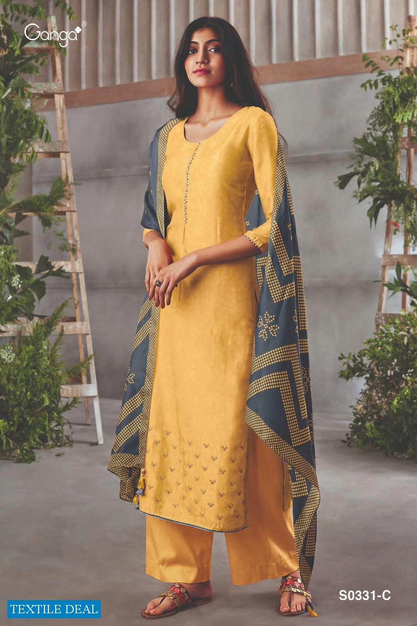 Ganga Hanna S0331 Wholesale Straight Salwar Kameez