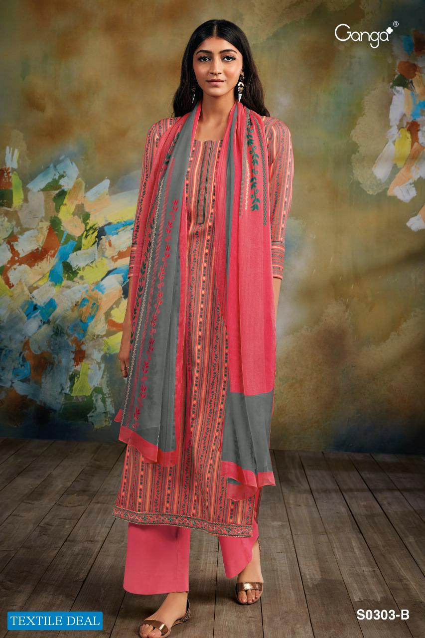 Ganga Misty C0303 Wholesale Shopping Casual Suits