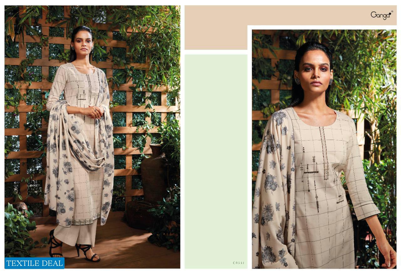 Ganga Mokosh Wholesale Superior Cotton Printed Dress Material