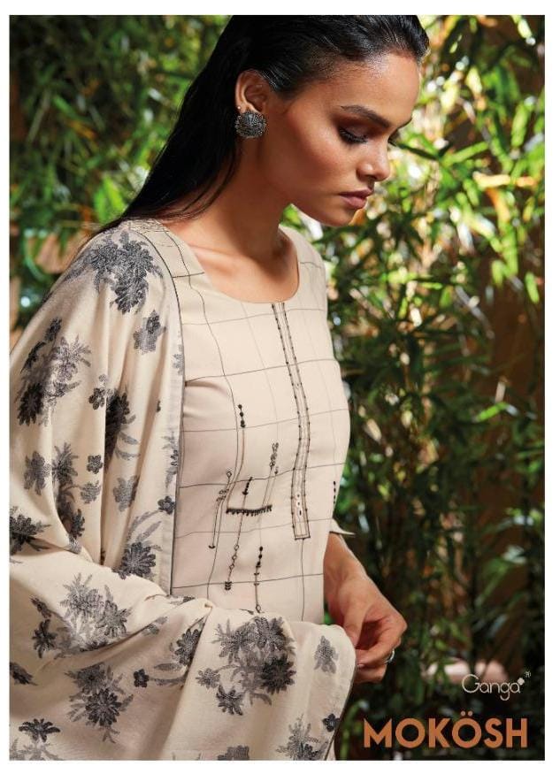 Ganga Mokosh Wholesale Superior Cotton Printed Dress Material