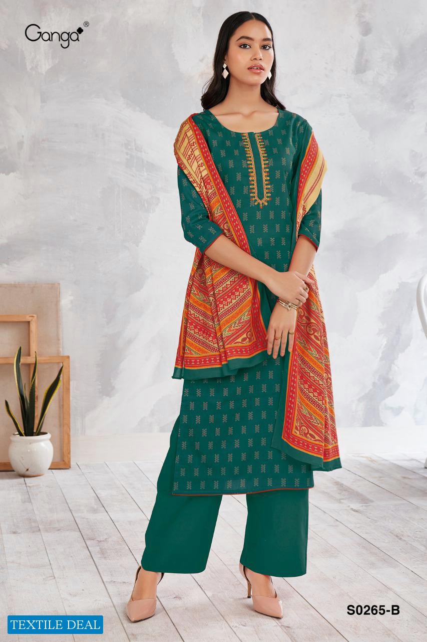 Ganga Myra S0265 Wholesale Silky Satin Salwar Kameez