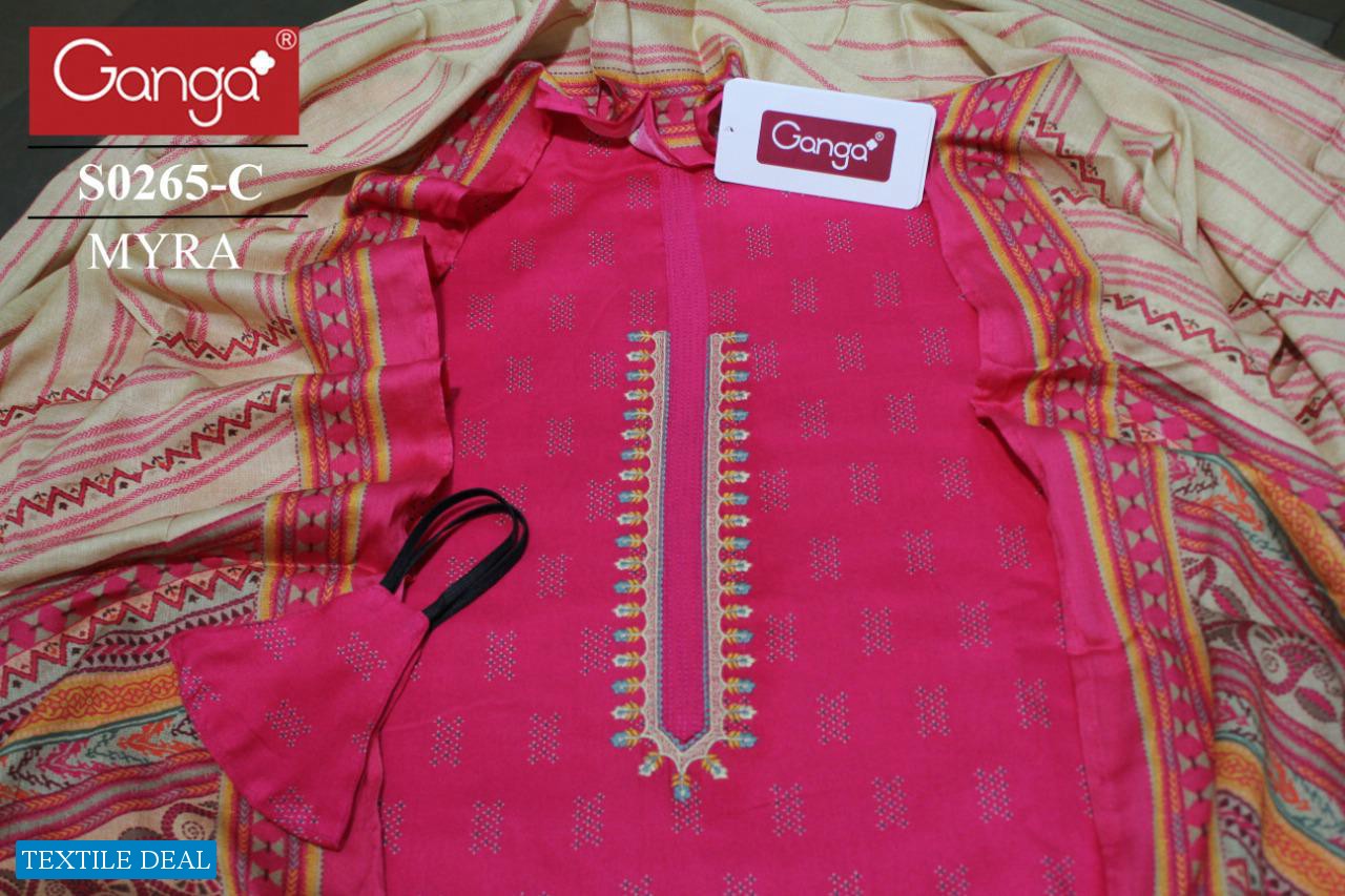 Ganga Myra S0265 Wholesale Silky Satin Salwar Kameez