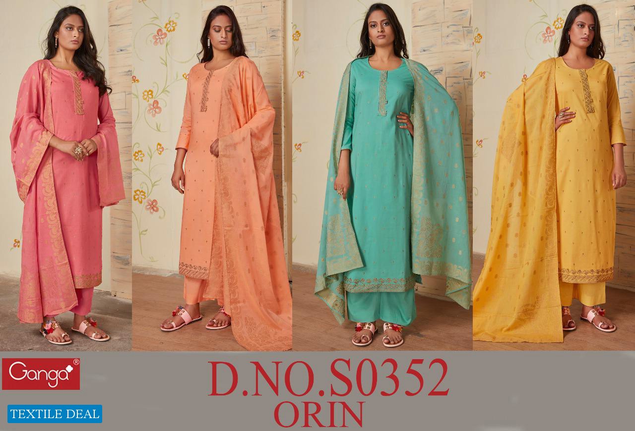 Ganga Orin S0352 Wholesale Casual Indian Suits