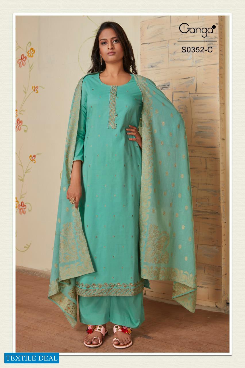 Ganga Orin S0352 Wholesale Casual Indian Suits