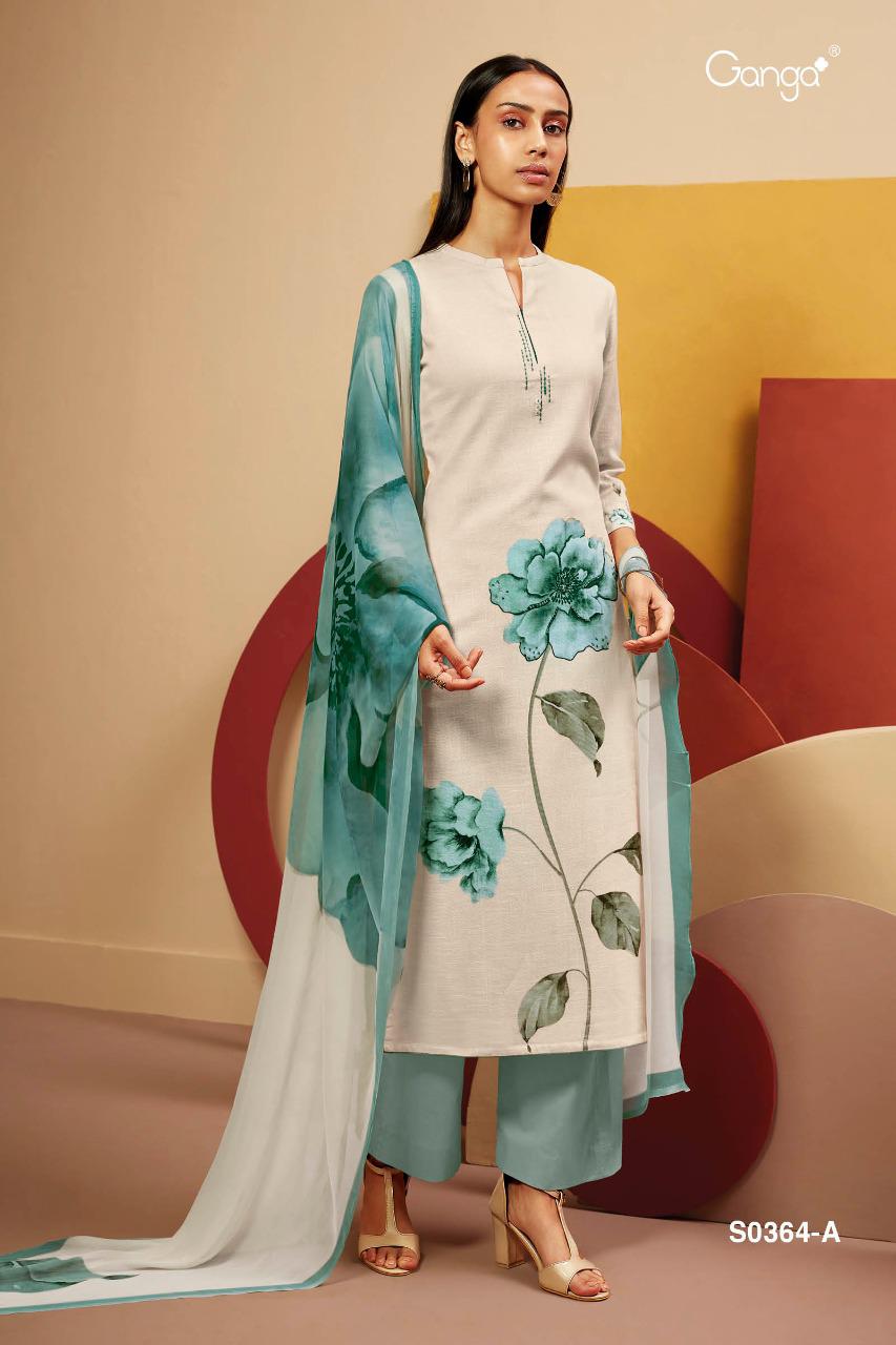 Ganga Twila S0364 Wholesale Pure Cotton Dress Material