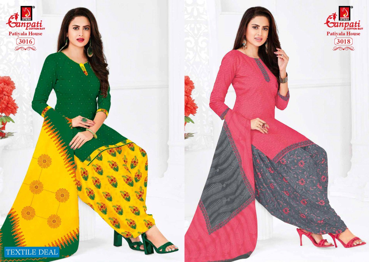 Ganpati Patiyala House Vol-8 Wholesale Printed Dress Material