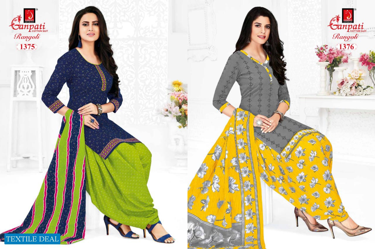 Ganpati Rangoli Vol-13 Wholesale Shopping printed Dress Material