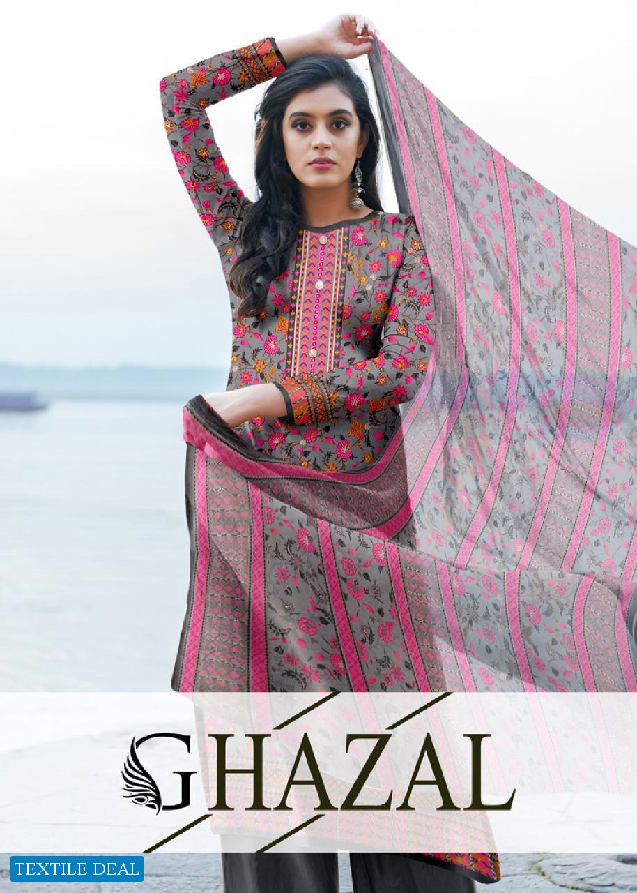 Ghazal Wholesale Imported Cotton Dress Material