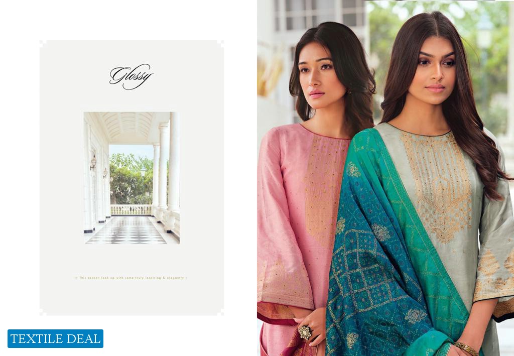 Glossy Simar Arabella Wholesale Pure Viscose Dola Jacquard Salwar Kameez