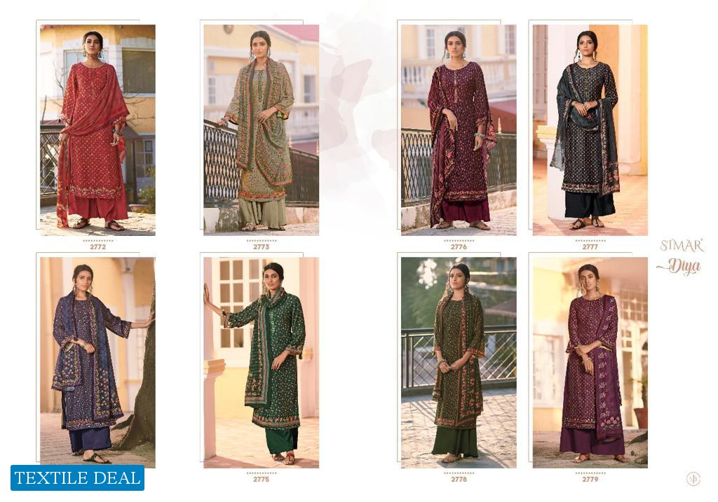 Glossy Simar Diya Wholesale Pure Fabrics Salwar Kameez