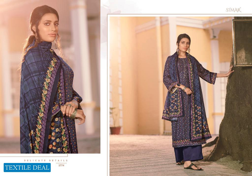 Glossy Simar Diya Wholesale Pure Fabrics Salwar Kameez