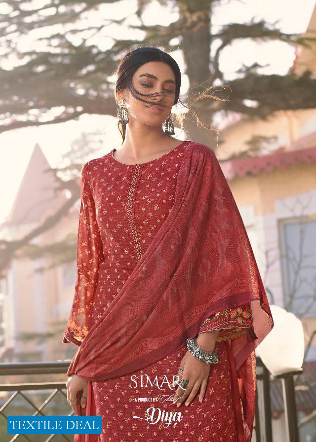 Glossy Simar Diya Wholesale Pure Fabrics Salwar Kameez