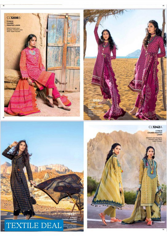 Gul Ahmed Chunri Series Wholesale Branded Suits