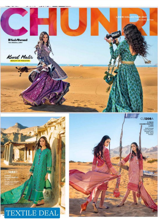 Gul Ahmed Chunri Series Wholesale Branded Suits