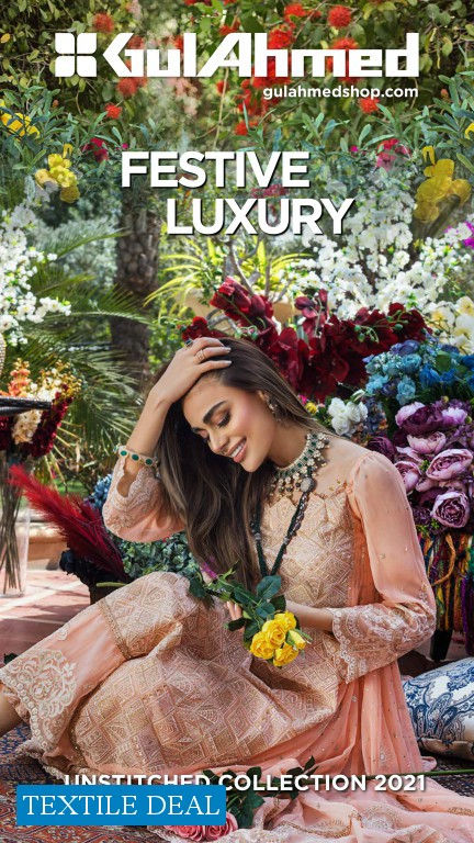 Gul Ahmed Festive Luxury Unstitched Collection 2021 Wholesaler In India