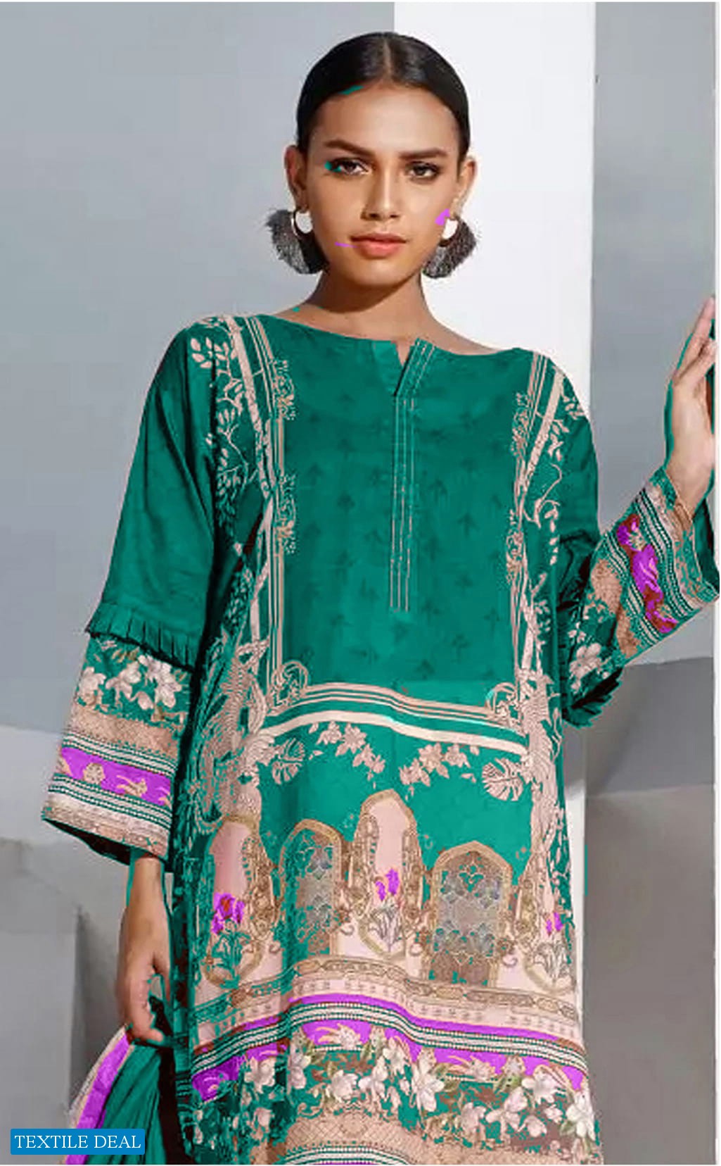 Gul Ahmed First Volume Of 2021 Wholesale Lawn Pakistani Dress