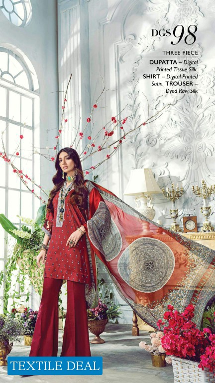 Gul Ahmed Lamis Digital Satin Collection Wholesale pakistani Catalog