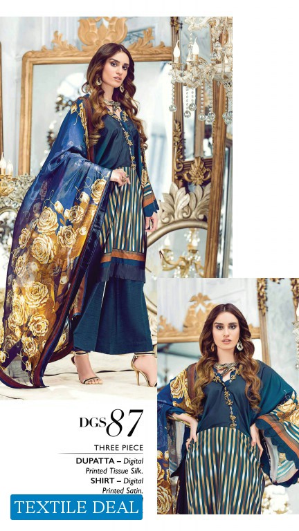 Gul Ahmed Lamis Digital Satin Collection Wholesale pakistani Catalog