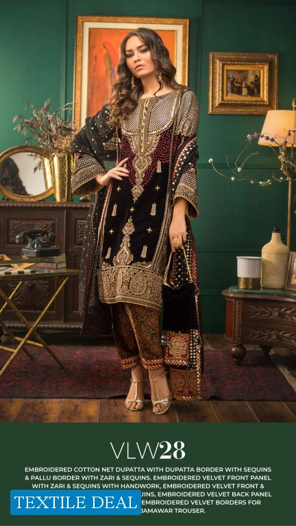 Gul Ahmed Noor-e-Chashm Wholesale Luxury Velvet Collection Catalog