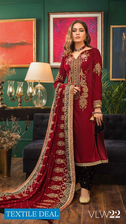 Gul Ahmed Noor-e-Chashm Wholesale Luxury Velvet Collection Catalog