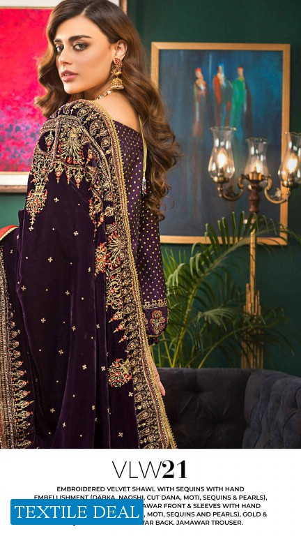 Gul Ahmed Noor-e-Chashm Wholesale Luxury Velvet Collection Catalog