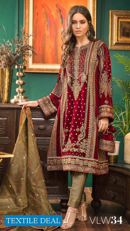 Gul Ahmed Noor-e-Chashm Wholesale Luxury Velvet Collection Catalog