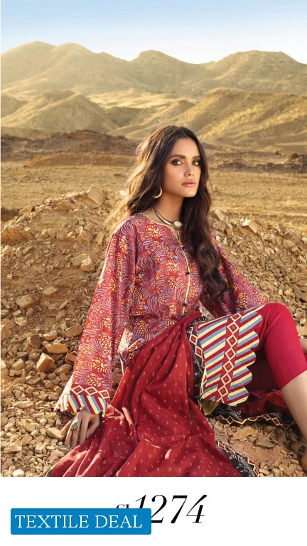 Gul Ahmed Roselene Unstitched Lawn Pakistani Suits