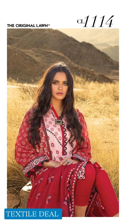 Gul Ahmed Roselene Unstitched Lawn Pakistani Suits