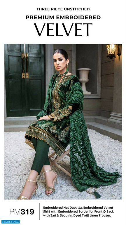 Gul Ahmed Velvet From The Colors Winter Set Wholesale Branded Pakistani Suits