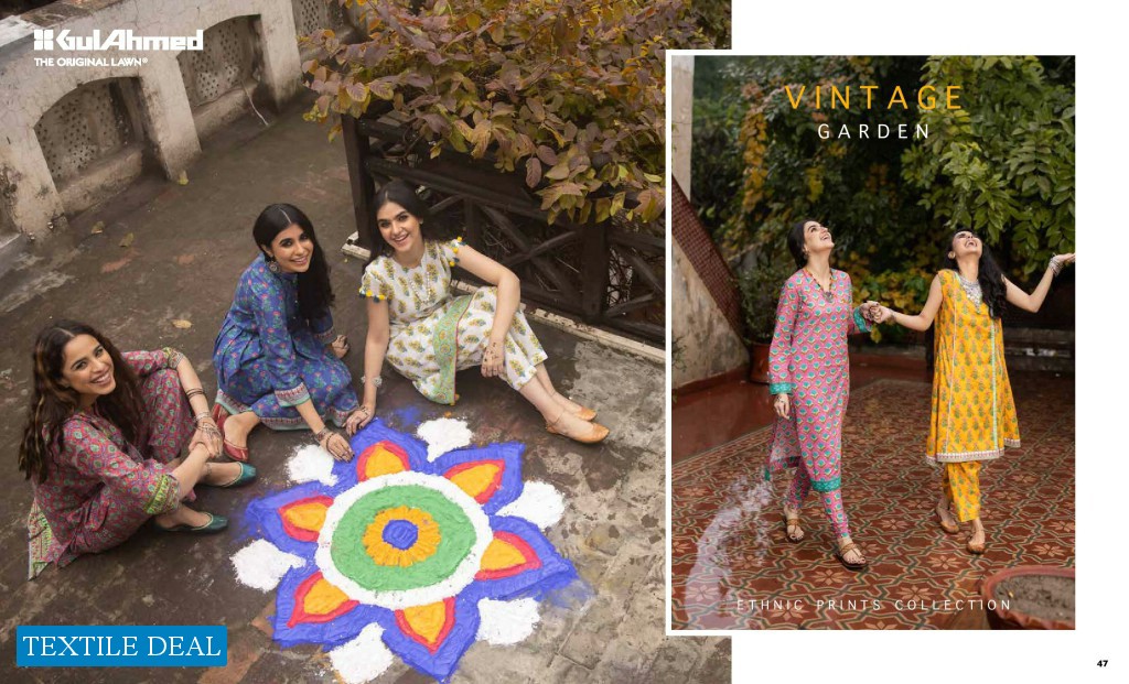 Gul Ahmed Vintage Garden The Original Lawn Wholesale Pakistani Dress