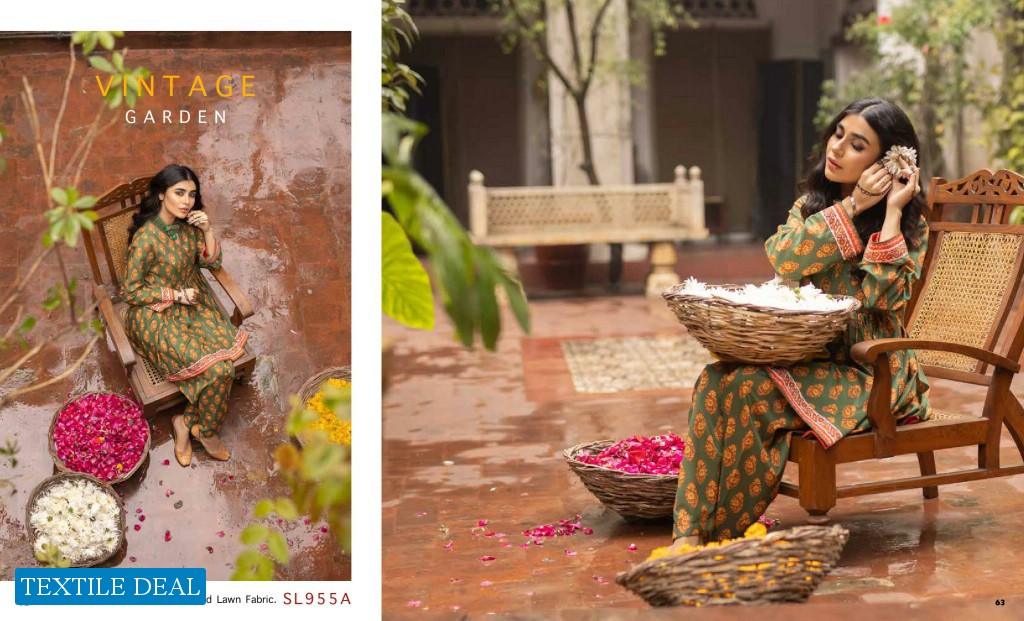 Gul Ahmed Vintage Garden The Original Lawn Wholesale Pakistani Dress