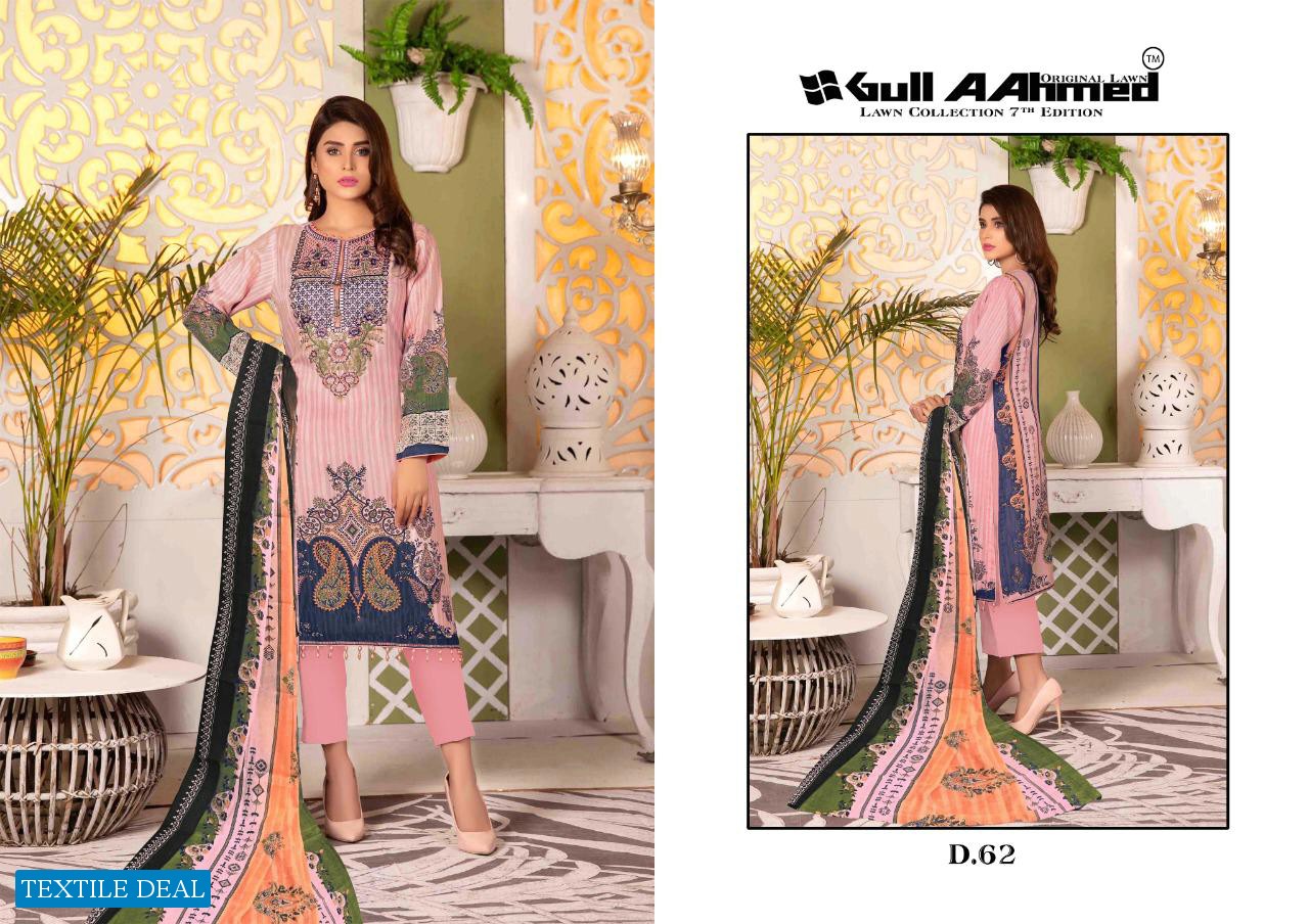 Gul Ahmed Vol-7 Wholesale Lawn Dress Material