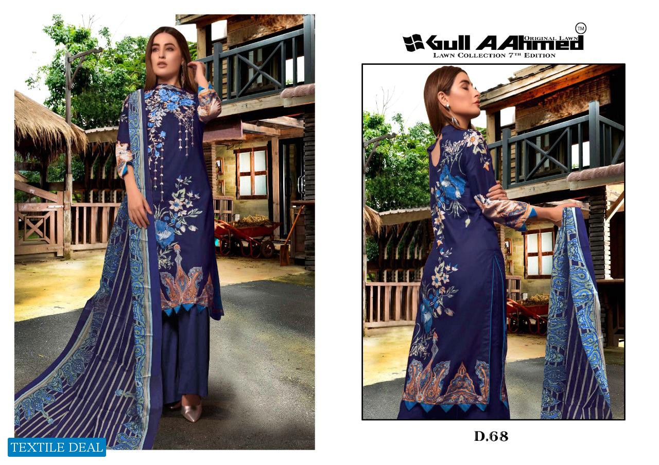 Gul Ahmed Vol-7 Wholesale Lawn Dress Material