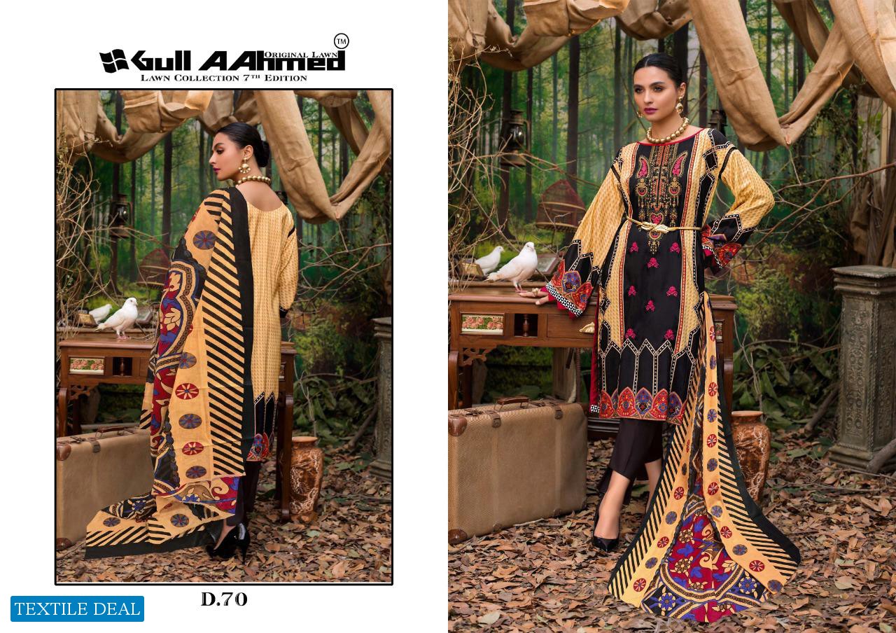 Gul Ahmed Vol-7 Wholesale Lawn Dress Material
