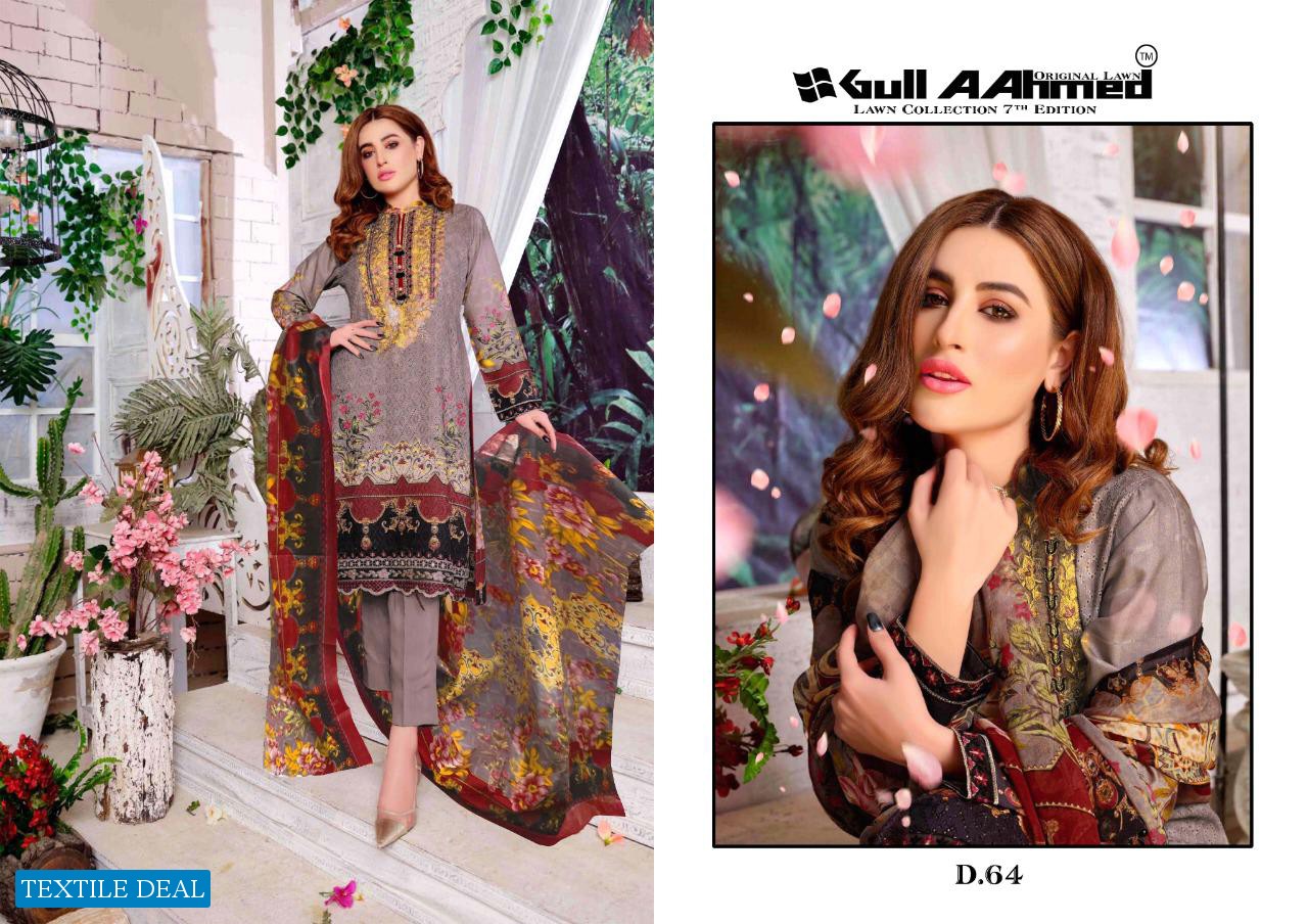 Gul Ahmed Vol-7 Wholesale Lawn Dress Material