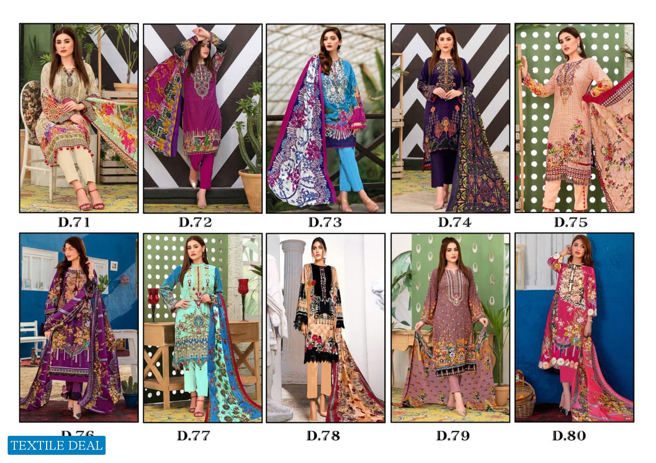 Gul Ahmed Vol-8 Wholesale Lawn Dress Material