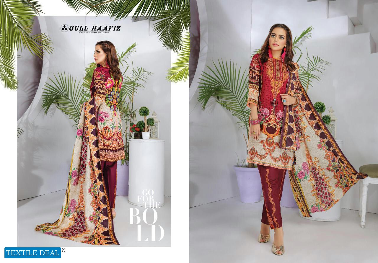 Gul Haafiz Wholesale Lawn printed Dress Material