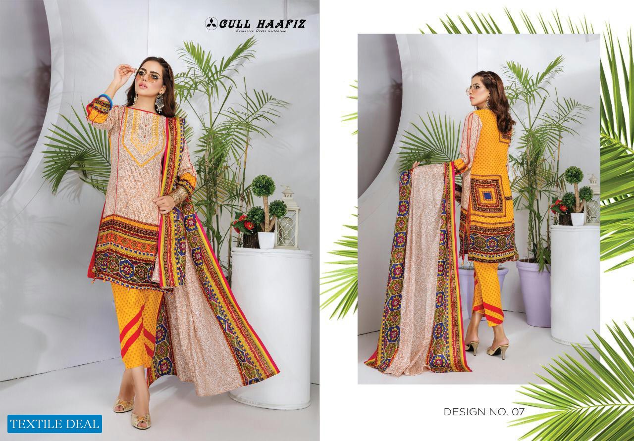 Gul Haafiz Wholesale Lawn printed Dress Material