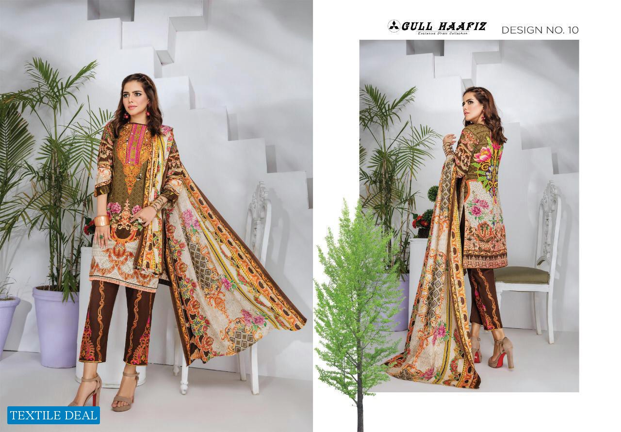 Gul Haafiz Wholesale Lawn printed Dress Material