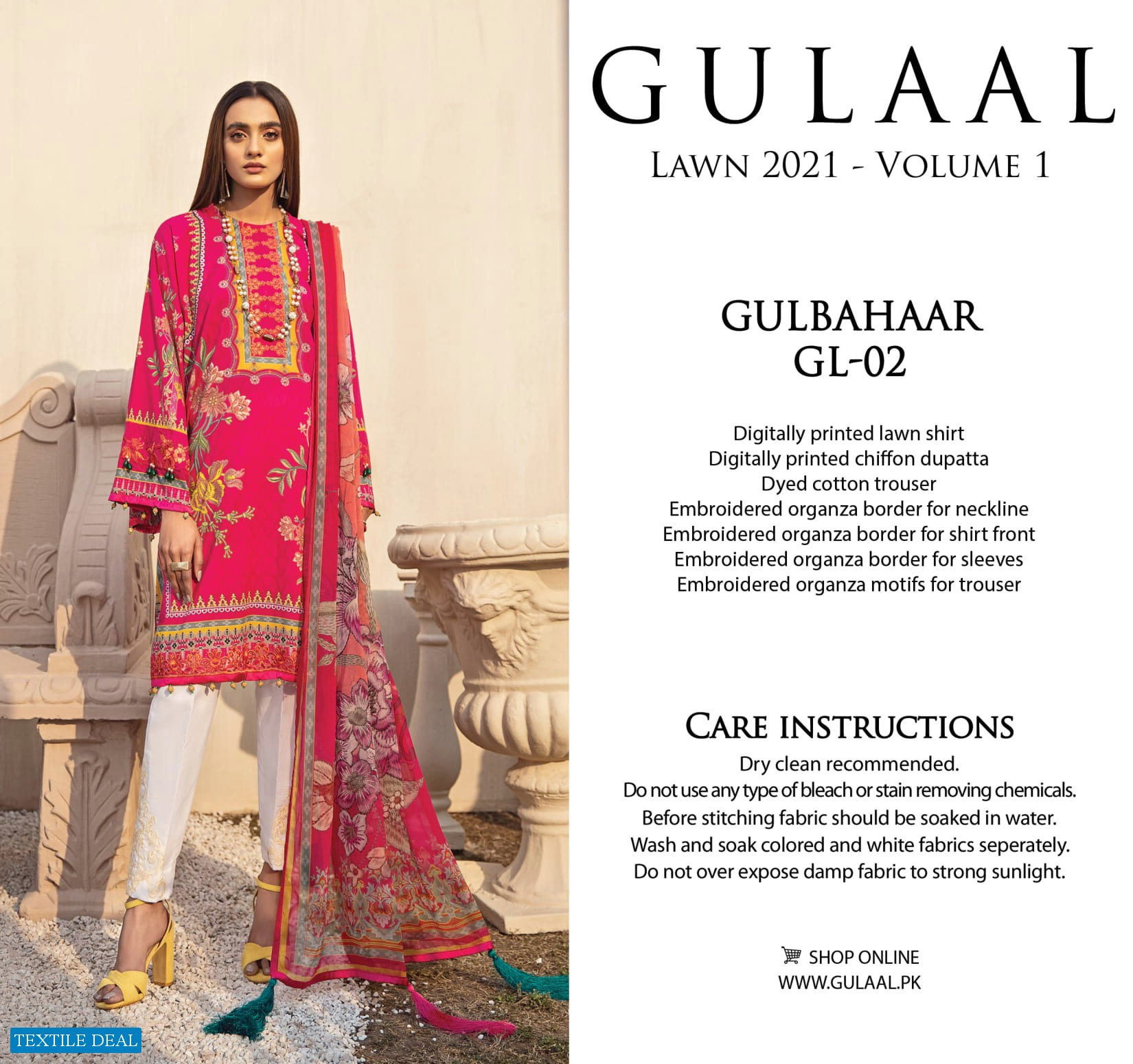 Gulaal Lawn 2021 Vol-1 Wholesale Branded Pakistani Dress